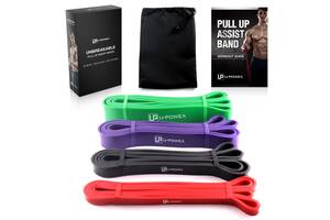 Резиновые петли для фитнеса UPowex Power Bands 4 шт 7-56кг + чехол (up1230)