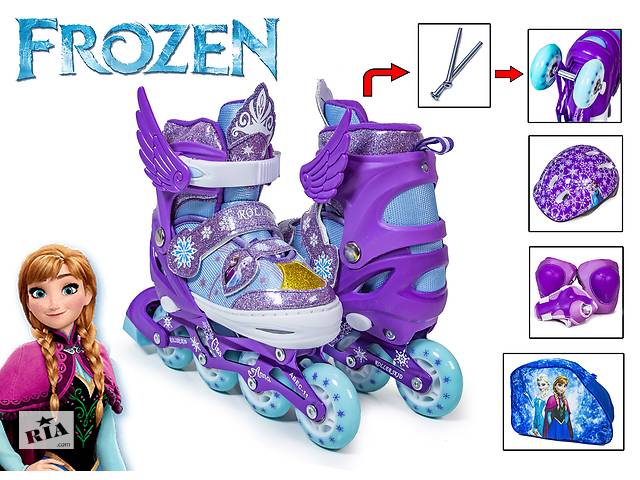 Комплект роликів Frozen Фіолетовий M 34-37