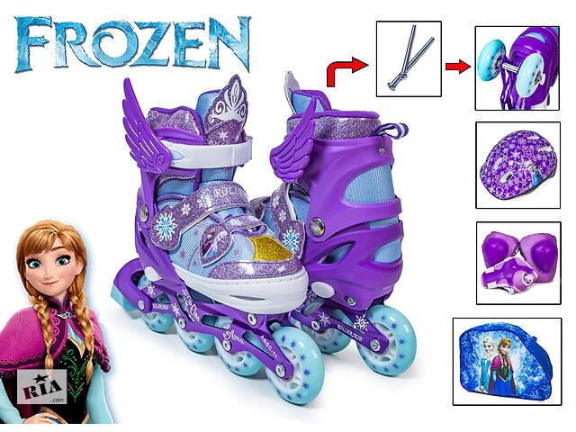 Комплект роликів Frozen Фіолетовий XS 26-29