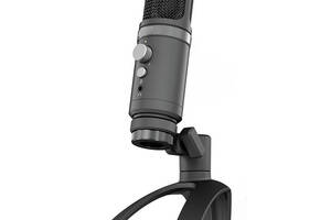 Конденсаторный микрофон студийный Manchez RE1000 со штативом USB Grey (3_00991)