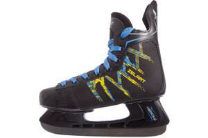 Коньки хоккейные planeta-sport PVC Z-0886 40 Черный-синий-желтый