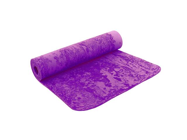 Коврик для фитнеса и йоги PER 8мм SP-Planeta FI-4936 1,83x0,61м Фиолетовый (AN0495)