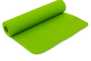 Коврик для фитнеса и йоги TPE+TC SP-Planeta FI-4937 183х61х0.6 см Зеленый (AN0512)