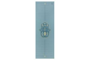 Коврик для йоги Bodhi Leela Hamsa Light Blue 183x60x0.4 см