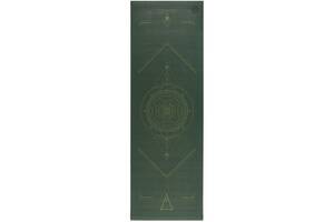 Коврик для йоги Bodhi Leela Yantralign — Янтра Forest Green 183x60x0.4 см