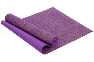 Коврик для йоги Джутовый Yoga mat 6мм SP-Sport FI-2441 Фиолетовый