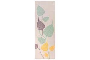 Коврик для йоги Leaves 3C Leela Collection Bodhi Серебрянное Облако 183x60x0.45 см