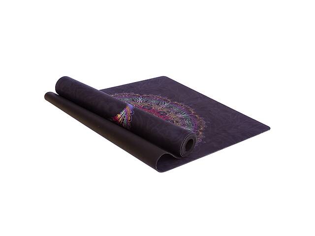 Коврик для йоги planeta-sport 3мм Record FI-5662-51 1,83мx0,61мx3 мм Черный