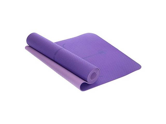 Коврик для йоги с разметкой FDSO FI-2430 Фиолетовый (56508044)