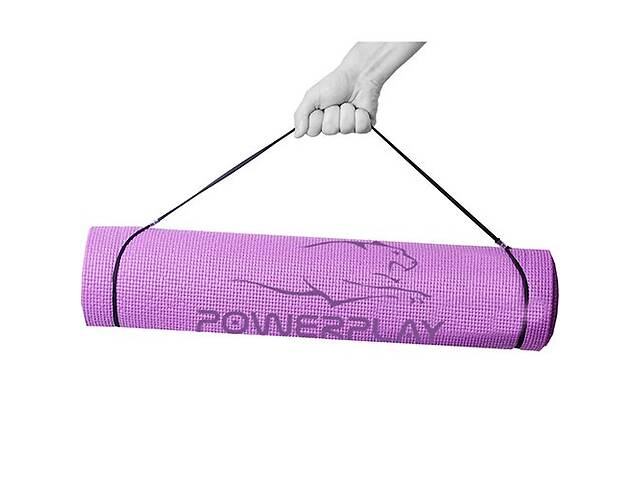 Коврик для йоги и фитнеса Power Play 4010 173*61*0,6 см Лавандовый (56228023)