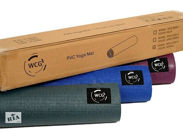 Килимок для йоги та фітнесу (йога мат) WCG M6