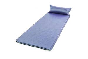 Коврик-матрац туристичний ZANO BLUE 190*65 см. самонадувний з подушкою
