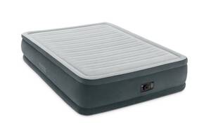 Кровать матрас надувной с насосом 220V Intex 64414 Серый (007291)