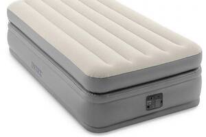 Кровать надувная односпальная Intex 64162 Grey N