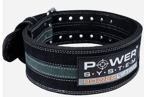 Пояс для пауерліфтингу Power System PS-3800 PowerLifting шкіряний Black/Grey Line XL Купи уже сегодня!
