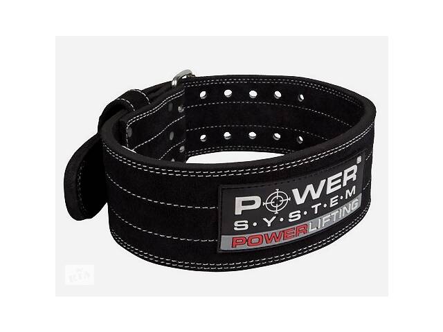 Пояс для пауерліфтингу Power System PS-3800 PowerLifting шкіряний Black XL Купи уже сегодня!