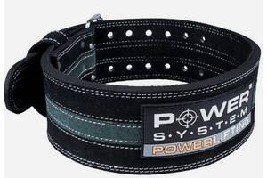 Пояс для пауерліфтингу Power System PS-3800 PowerLifting шкіряний Black/Grey Line M Купи уже сегодня!