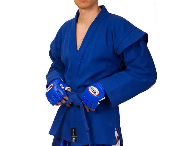 Куртка для самбо самбовка MATSA MA-5411 3 рост Синий