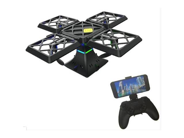 Квадрокоптер Drone Knight Cube 414 c WiFi камерой Black (SMT15592759456)