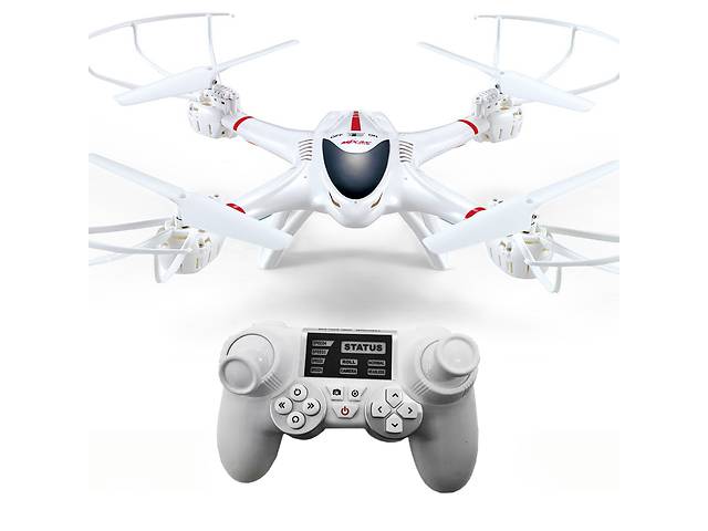 Квадрокоптер с HD камерой Intelligent Drone BF190 Wi-Fi радиоуправляемый квадрокоптер дрон вертолет Белый