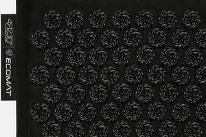 Килимок акупунктурний з подушкою 4FIZJO Eco Mat Аплікатор Кузнєцова 4FJ0208 Black/Black Купи уже сегодня!