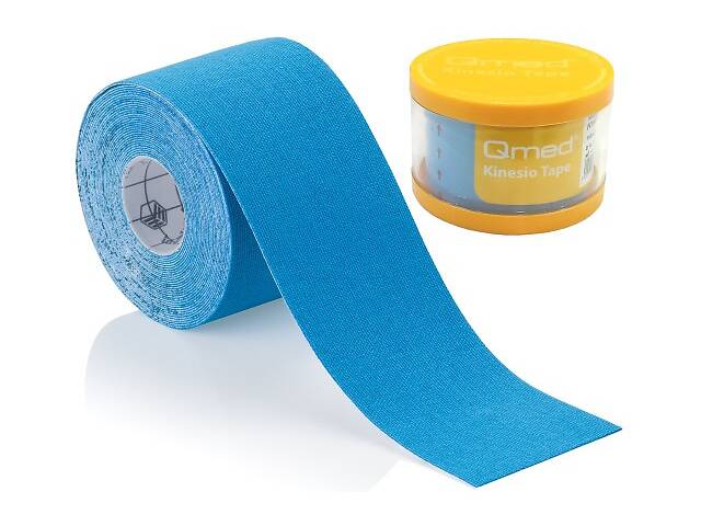 Кинезио тейп Qmed Kinesio Tape 5см х 5 м Голубой