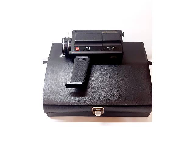 Кинокамера GAF 712 Reflex Zoom, Super 8, оригинальный кожаный кейс, винтажная пленочная камера