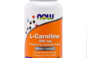 L- Карнитин, L-Carnitine, Now Foods, 250 мг, 60 вегетарианских капсул