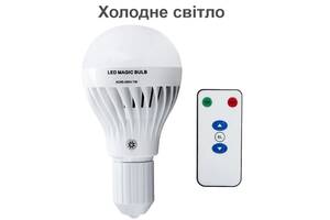 Лампа аварийного освещения с аккумулятором и пультом ДУ под цоколь Е27 Nectronix EL-701 (хол. свет)