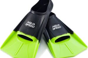 Ласты Aqua Speed Training Fins 5631 (137-38) 35/36 (23-23.5 см) Черно-зеленые (5908217656315)