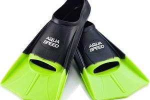 Ласты Aqua Speed Training Fins 5635 (137-38) 43/44 (27-27.5 см) Черно-зеленые (5908217656353)