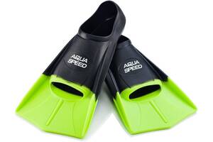 Ласты Aqua Speed Training Fins 5636 (137-38) 45-46 Черно-зеленые (5908217656360)