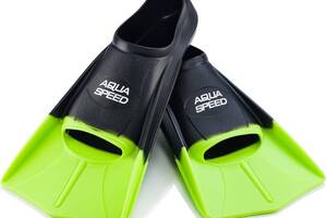 Ласты Aqua Speed Training Fins 5636 (137-38) 45-46 Черно-зеленые (5908217656360)