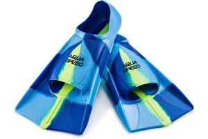 Ласты Aqua Speed Training Fins 7939 (137-82) 31/32 (21-21.5 см) Сине-голубо-желтые (5908217679390)