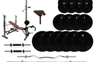 Лавка L910(без тяги) + Штанга + гантели 119 кг. Купи уже сегодня!