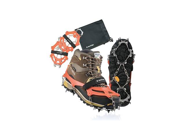 Ледоступы Outtec р.L (41-45) с ремешком оранжевый