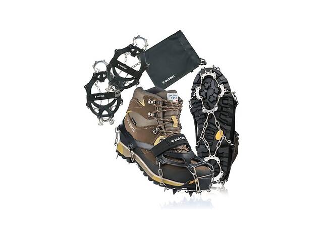 Ледоступы Outtec р.М (35-40) с ремешком черный