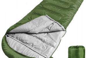 Летний спальный мешок Omny +15C 210х75 см Зеленый (SB01 green)