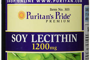 Лецитин из сои Puritans Pride 1200 мг 250 гелевых капсул (30988)