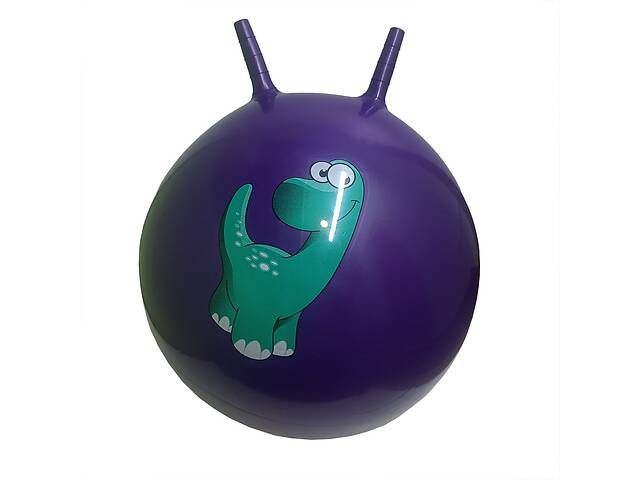 М'яч для фітнесу B5503 ріжки 55 см, 450 грам (Фіолетовий)