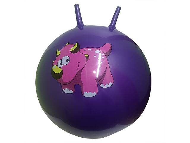 М'яч для фітнесу B6505 ріжки 65 см, 580 грам (Фіолетовий)