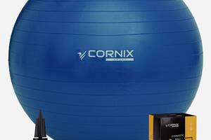 М'яч для фітнесу (фітбол) Cornix 55 см Anti-Burst XR-0015 Blue Купи уже сегодня!