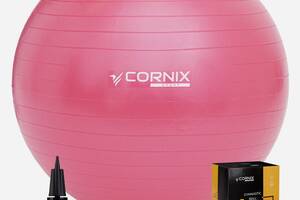 М'яч для фітнесу (фітбол) Cornix 55 см Anti-Burst XR-0017 Pink Купи уже сегодня!