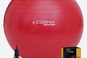 М'яч для фітнесу (фітбол) Cornix 55 см Anti-Burst XR-0018 Red Купи уже сегодня!