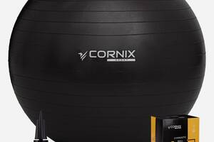 М'яч для фітнесу (фітбол) Cornix 65 см Anti-Burst XR-0020 Black Купи уже сегодня!