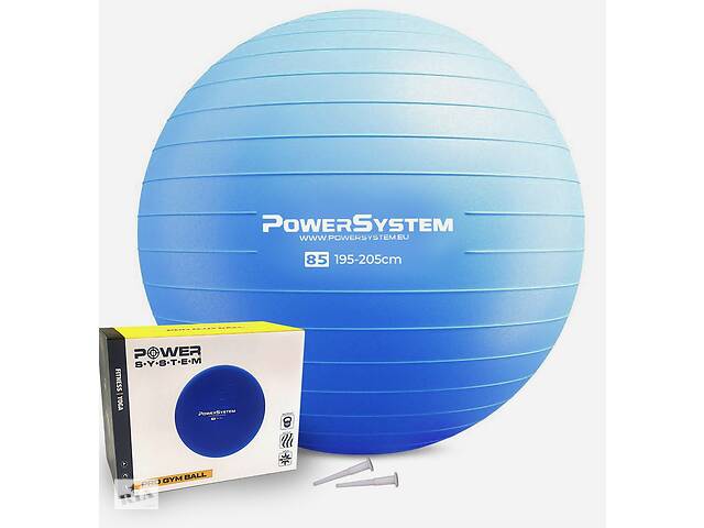 М'яч для фітнесу (фітбол) Power System PS-4018 Ø85 cm PRO Gymball Blue Купи уже сегодня!