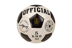 М'яч футбольний B26114 діаметр 21,8 см (Чорний)
