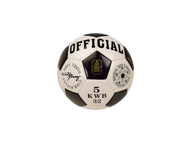 М'яч футбольний B26114 діаметр 21,8 см (Чорний)