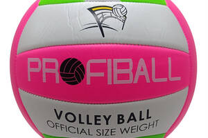 М'яч волейбольний EV-3159(Pink-White) діаметр 20,7 см
