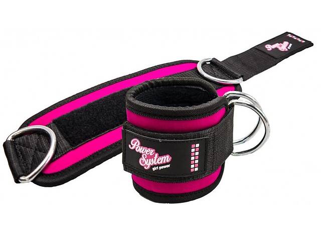 Манжеты на лодыжку Power System Ankle Strap Gym Babe PS-3450 Pink